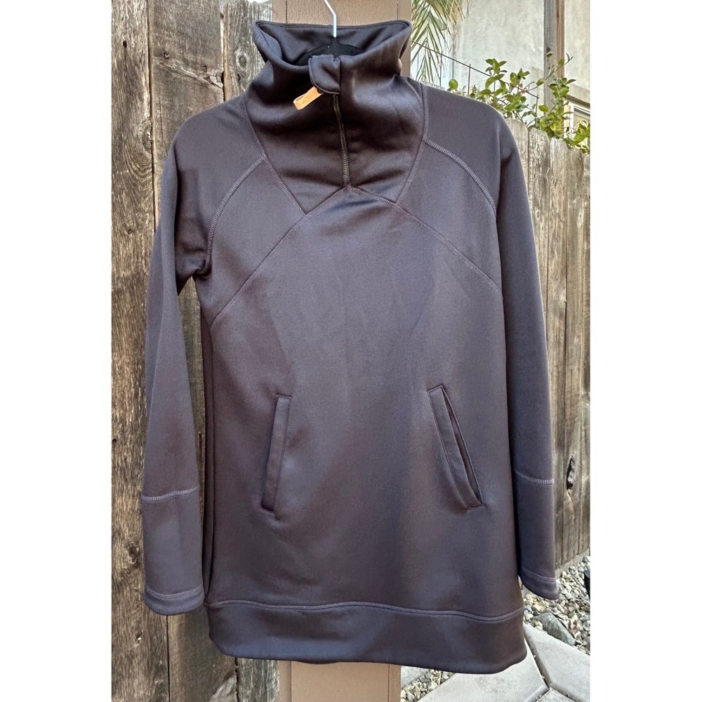 Indygena Women XS Black 1/4 Zip Bero II Tunic Fleece Pullover Stretch